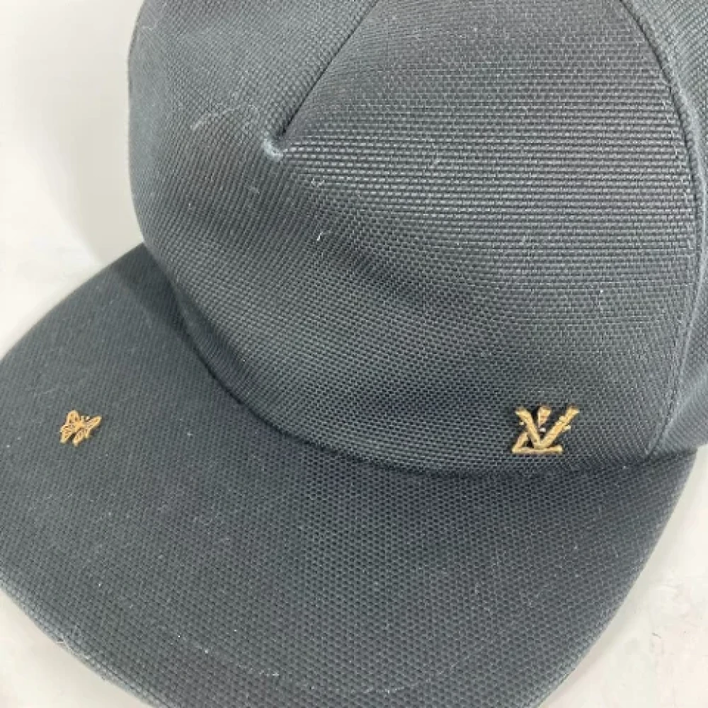 Louis Vuitton Vintage Pre-owned Cotton hats Black Dames