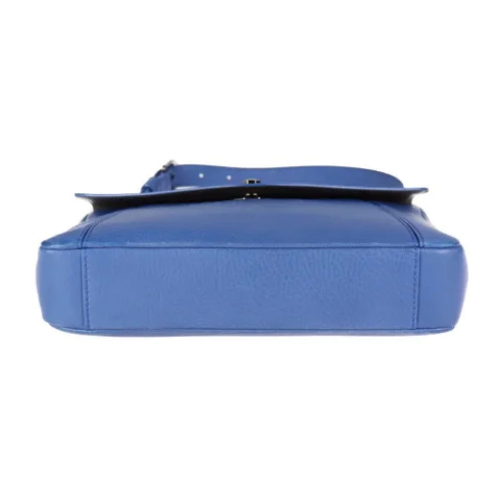 Bvlgari Vintage Pre-owned Leather handbags Blue Dames