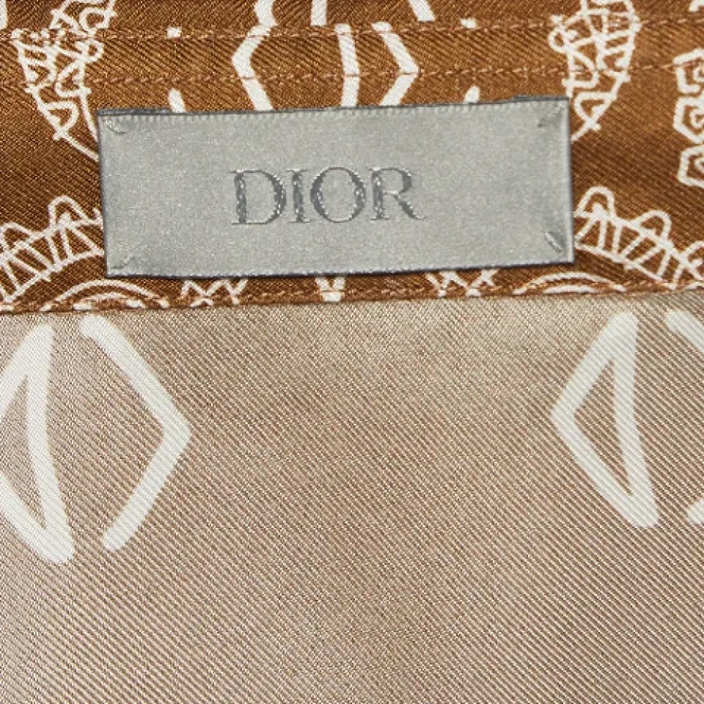 Dior Vintage Pre-owned Silk tops Multicolor Heren