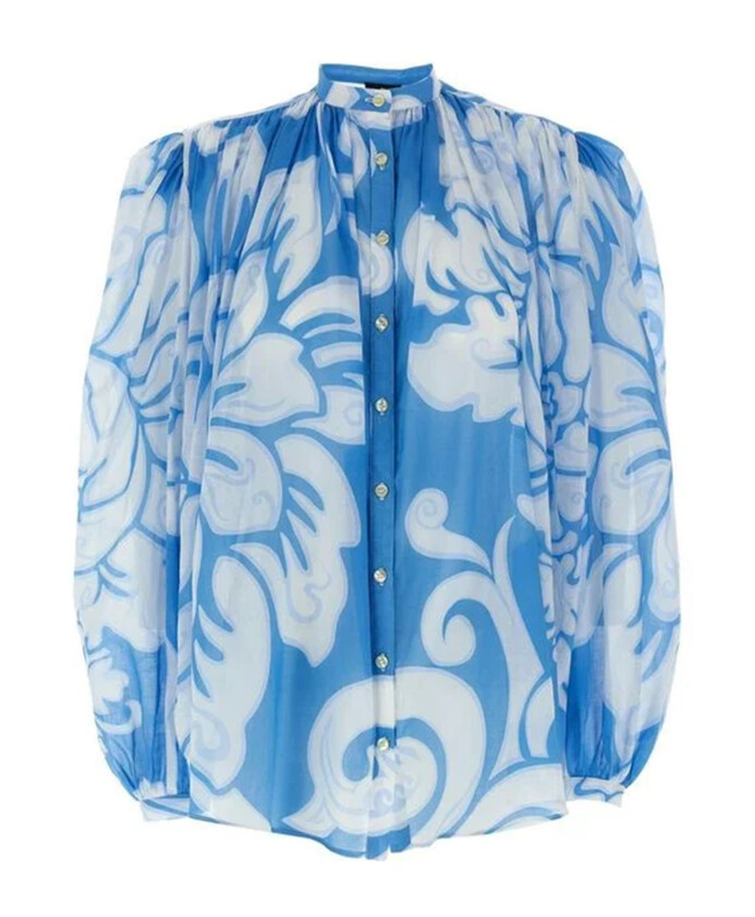 chemise-bleue-a-fleurs-en-coton