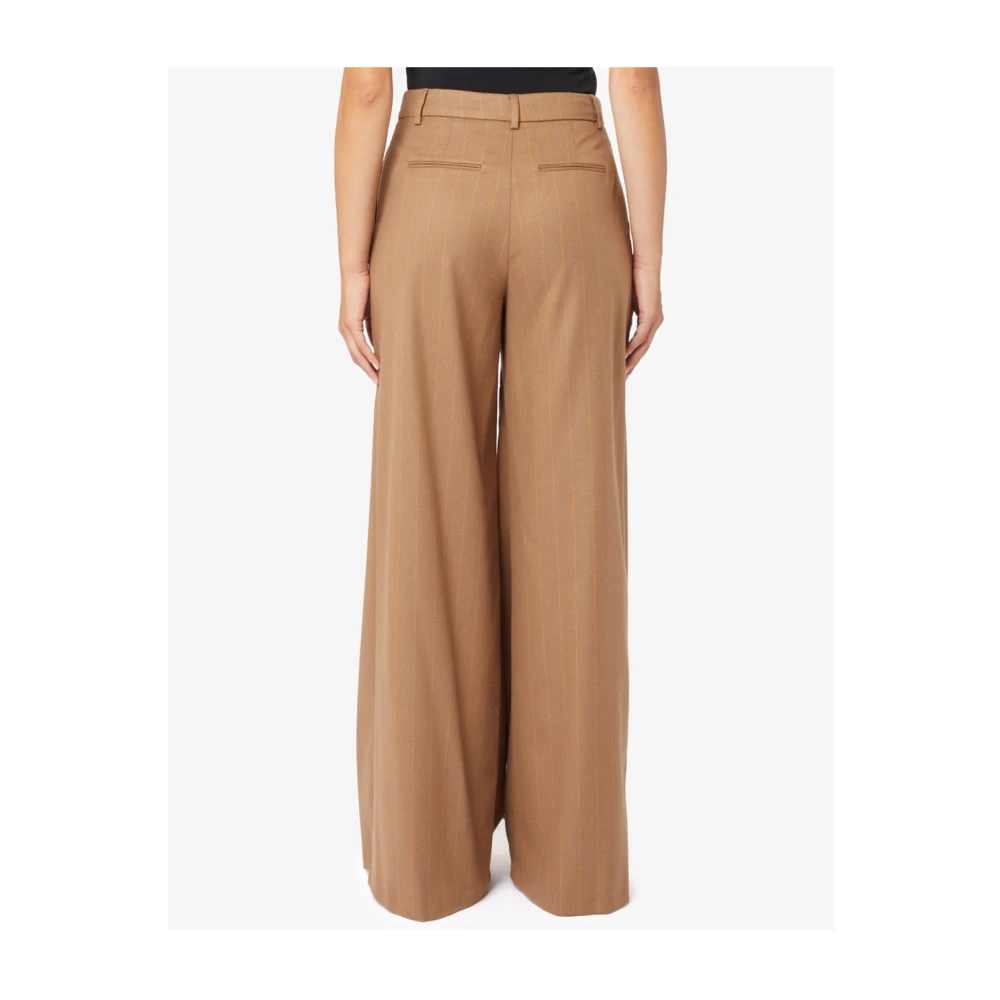 Manila Grace Elegante Palazzo Broek Brown Dames