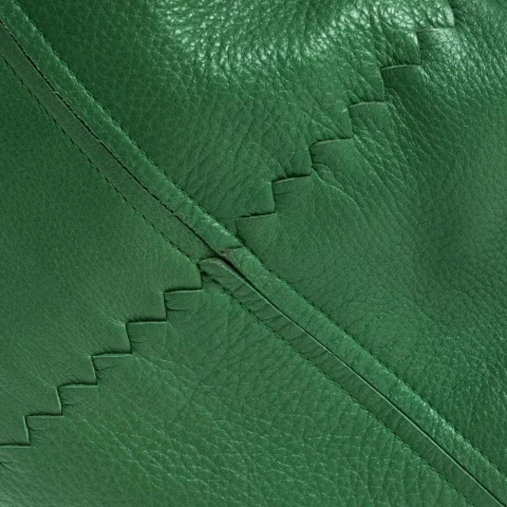 Bottega Veneta Vintage Pre-owned Leather totes Green Dames