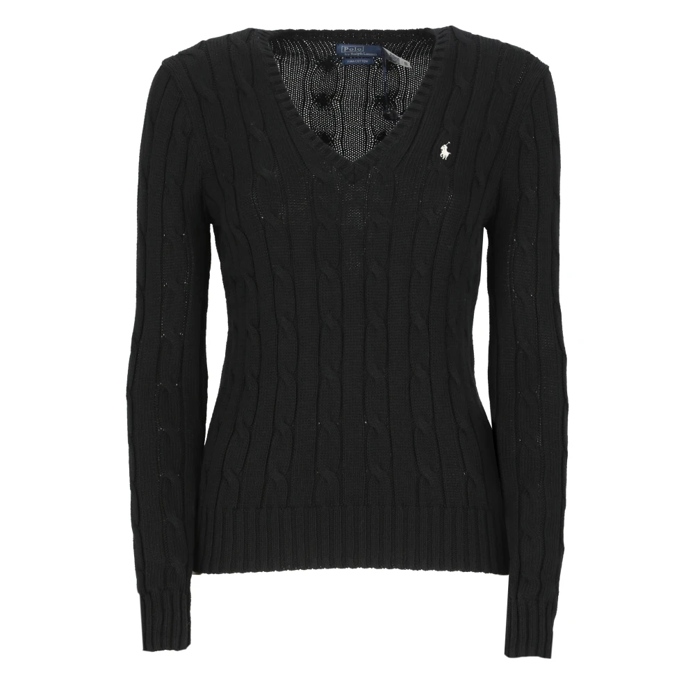 Ralph Lauren V-hals Knitwear Black Dames