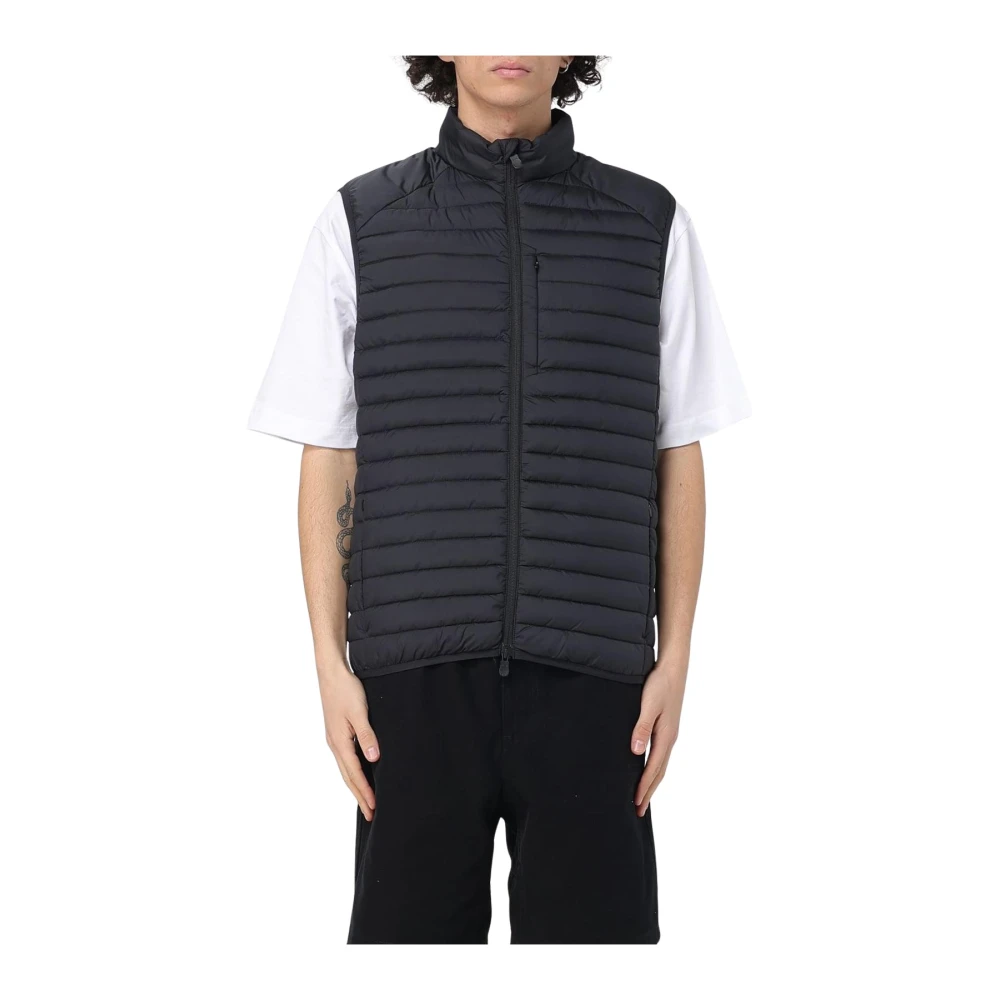 Save The Duck Men's Black Waistcoats, L, Quilted Vest