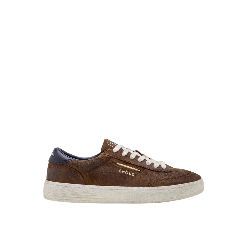 Ghoud Bruine Suède Basket Sneakers Heren Schoenen