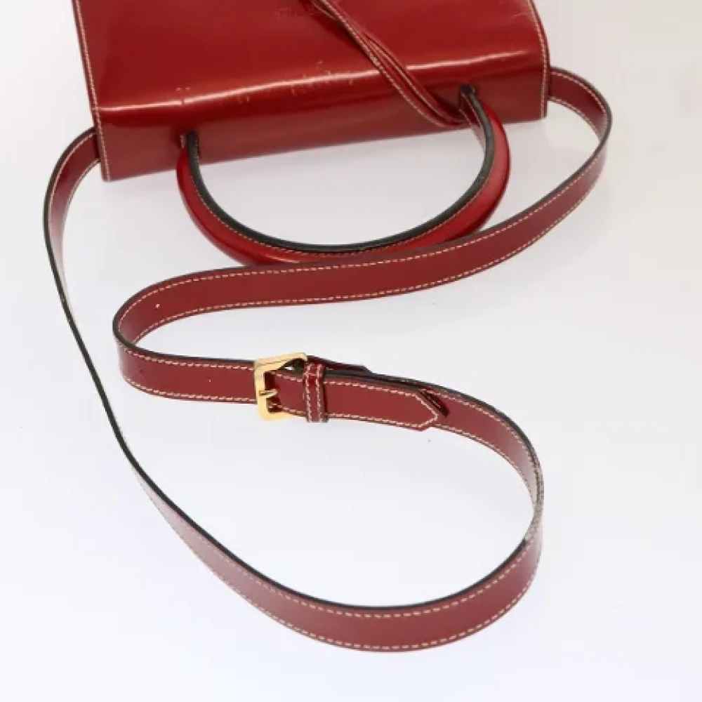 Loewe Pre-owned Leather handbags Red Dames