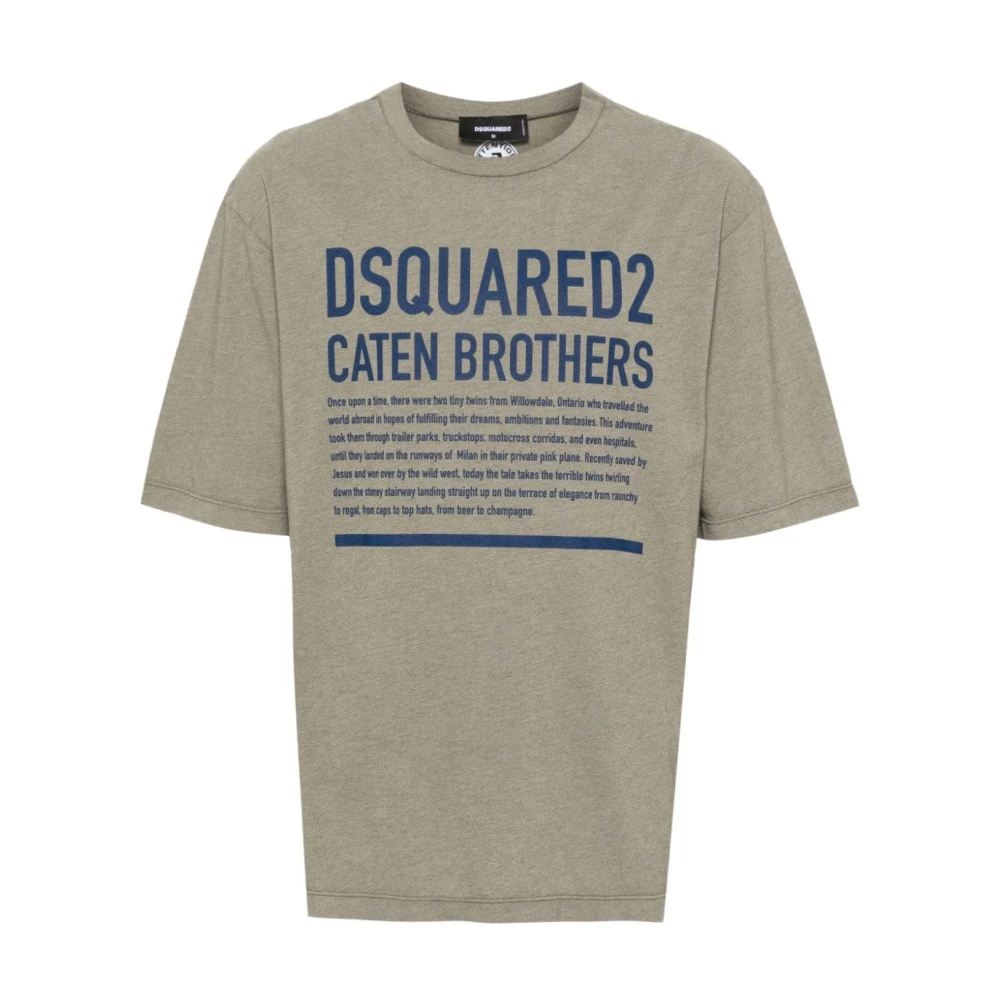 Dsquared2 Beige T-shirts en Polos Gray Heren