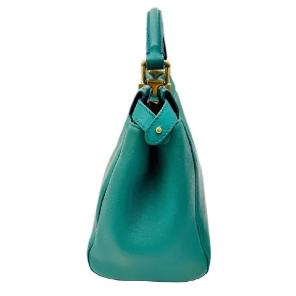 Fendi Vintage Pre-owned Leather fendi-bags Green Dames