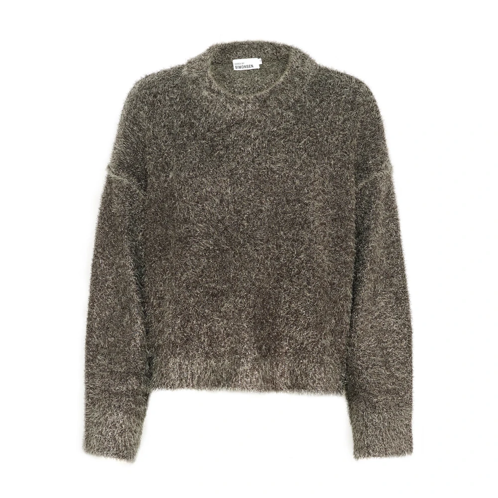 Karen by Simonsen Zachte Gebreide Trui Thunderstorm Gray Dames