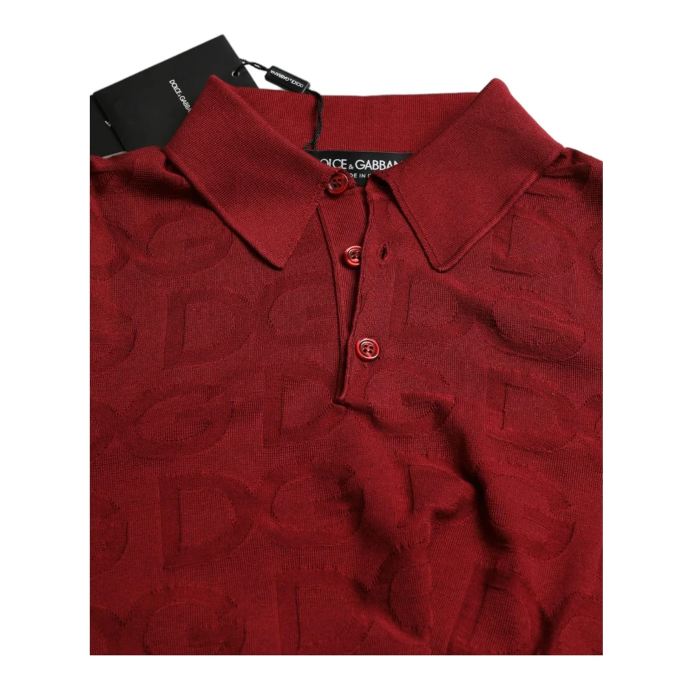 Dolce & Gabbana Polo Shirts Brown Heren