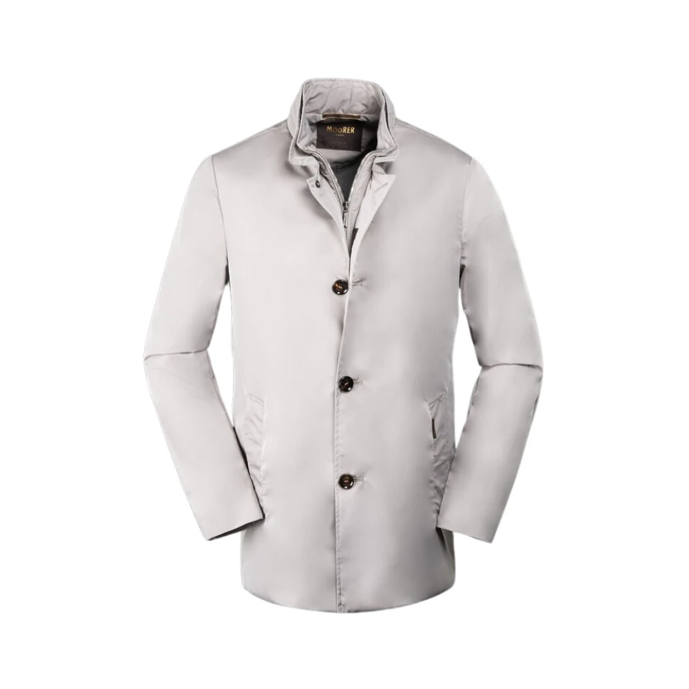 Moorer Men's Gray Light Jackets, M, Borromini Jacket