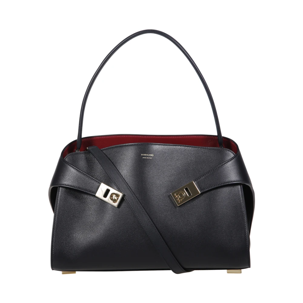 Ferragamo - Hug Soft Bicolor Bag - Bags - Damen - Schwarzk - One Size - Image 2
