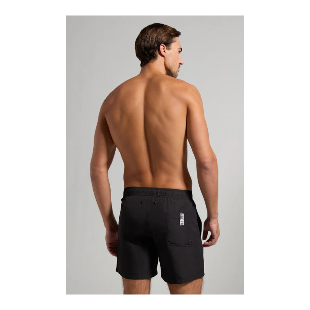 Bikkembergs Zijlogo Zwemshorts Zwart Black Heren