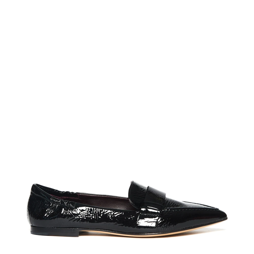 Pomme D'or Zwarte lakleren loafers 0946 Black Dames