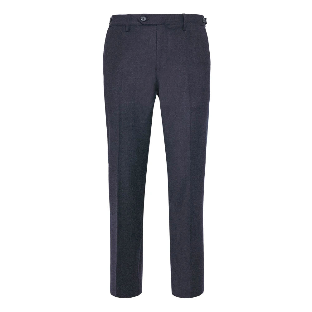 Boggi Milano Broek van stretch flanel Blue Heren