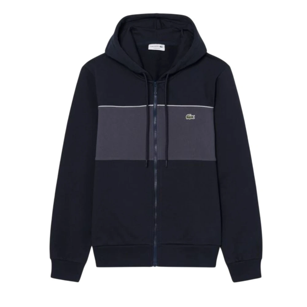 Lacoste Men's Black Zip-Up Hoodie - Zip-Throughs - Xl - Sweatshirts & Hoodies