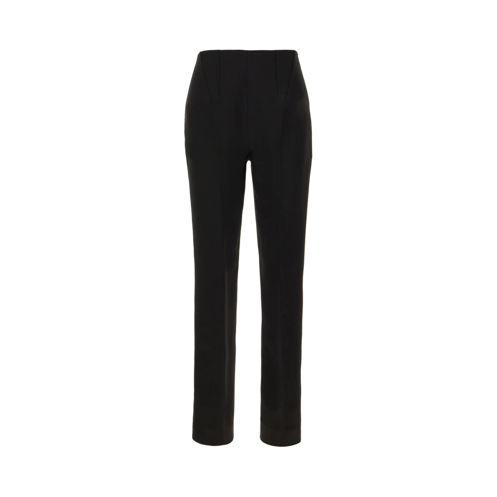 SPORTMAX Slim-fit Trousers Black Dames