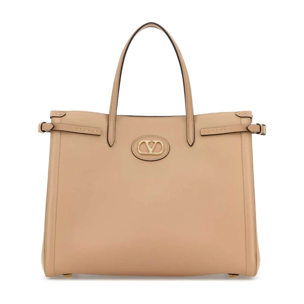 Valentino Garavani Women's Brown Vlogo Signature Shopping Bag - Shopping Bags - One Size - Bags