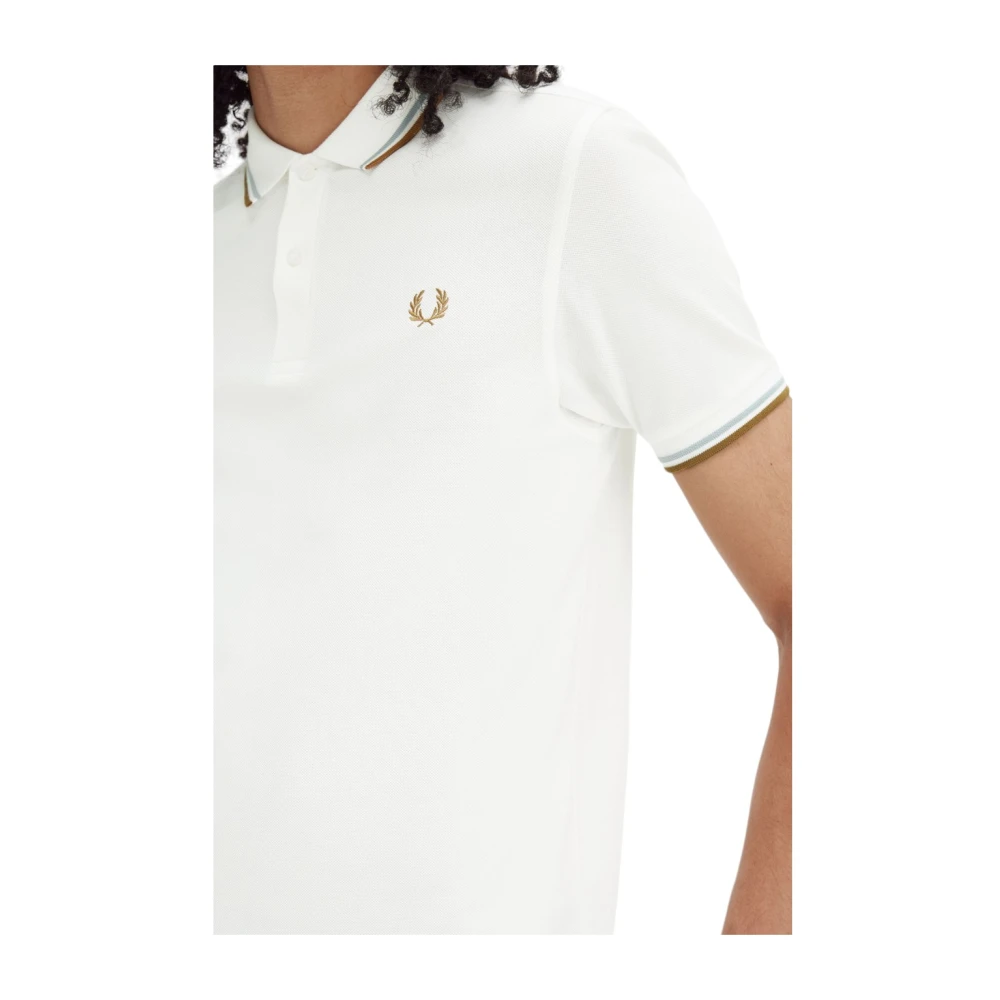 Fred Perry Klassiek Polo Shirt voor Mannen White Heren