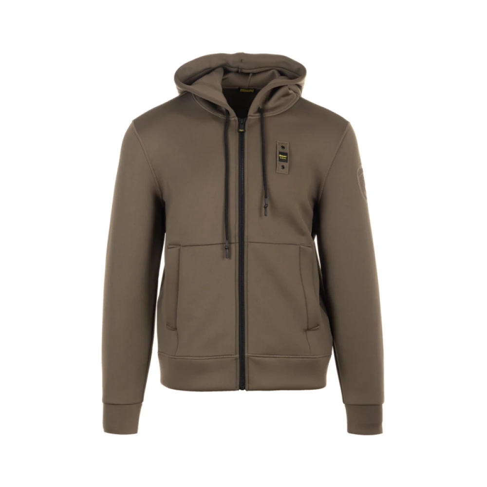 Blauer Mannelijk Bruin Hoodies & Sweatvesten Heren, M, Zip-Throughs