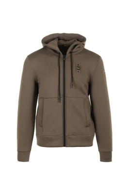 Blauer Zip-throughs Brun M