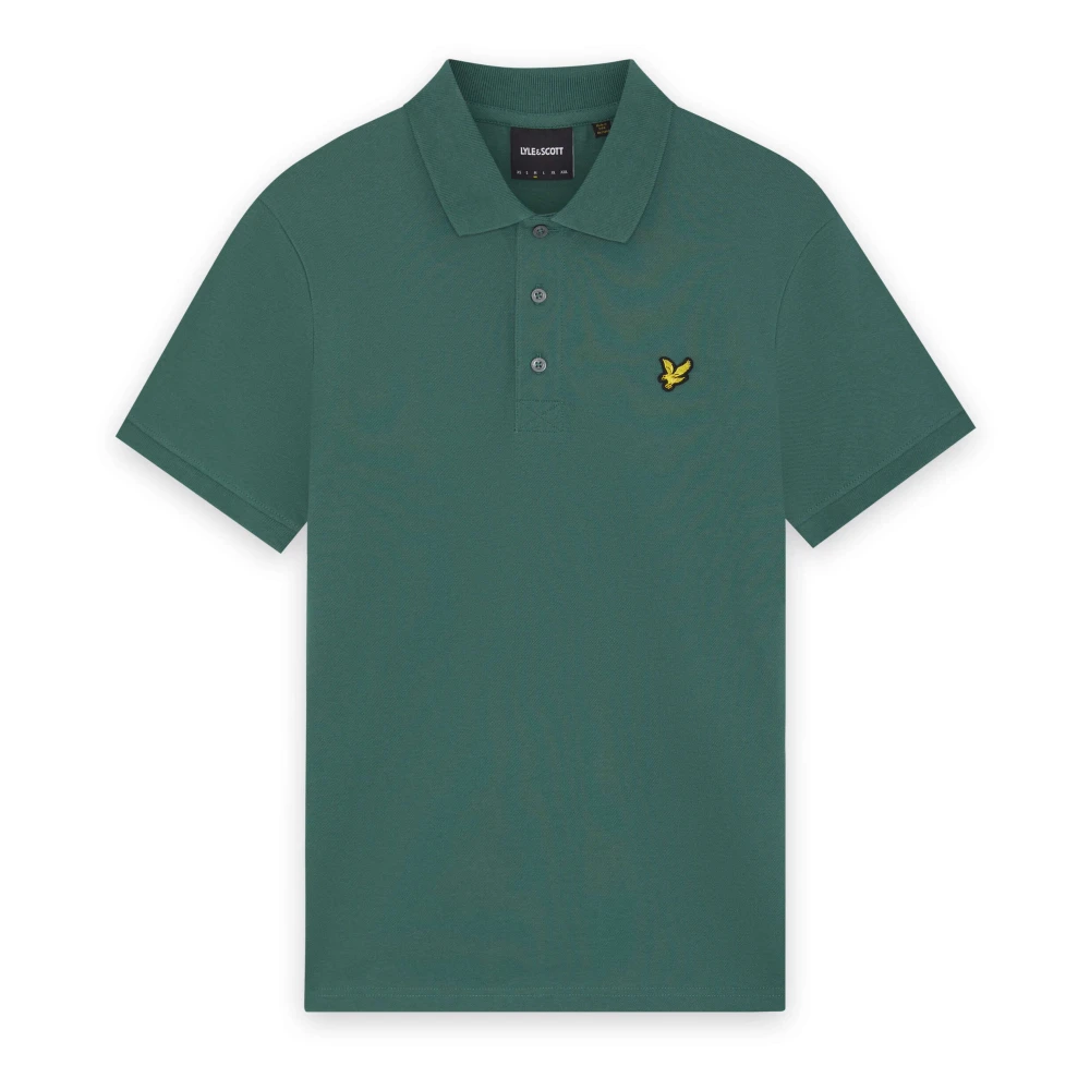 Lyle & Scott Men's Green Polo Shirts, S, Plain Polo Shirt