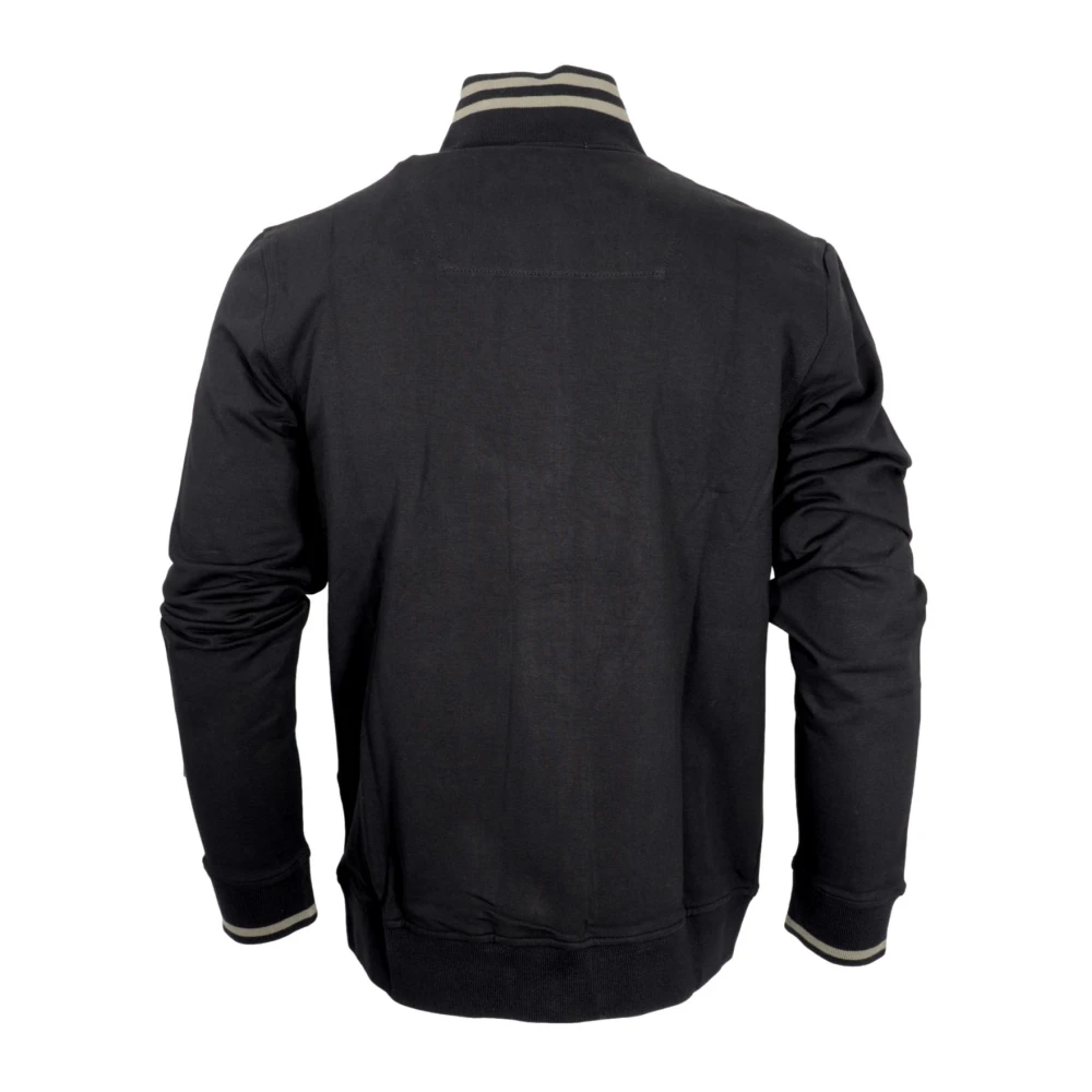 aeronautica militare Tricolori Pijl Rits Trui Zwart Black Heren