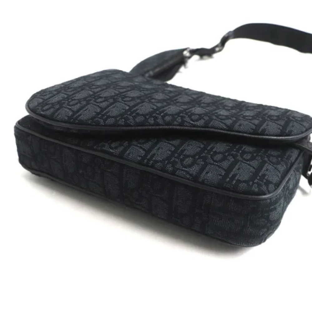 Dior Vintage Pre-owned Canvas dior-bags Black Heren