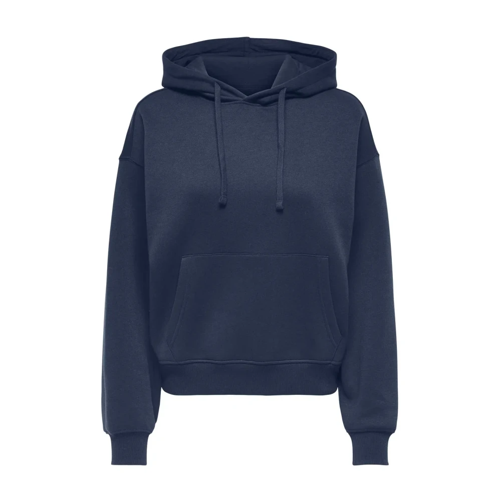 Only Hoodie met zakken voor vrouwen Blue Dames