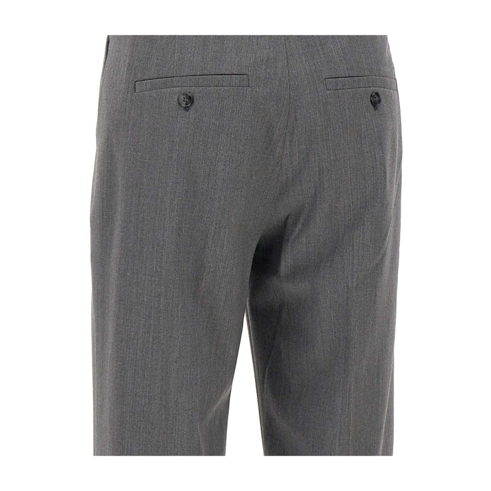 Birgitte Herskind Grijze Wollen Wijde Pijp Broek Gray Dames