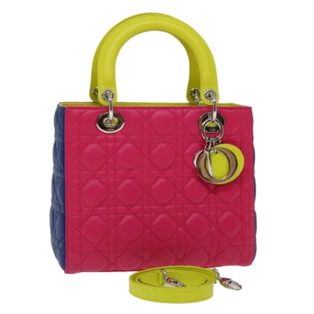 Dior Vintage Pre-owned Leather dior-bags Pink Dames
