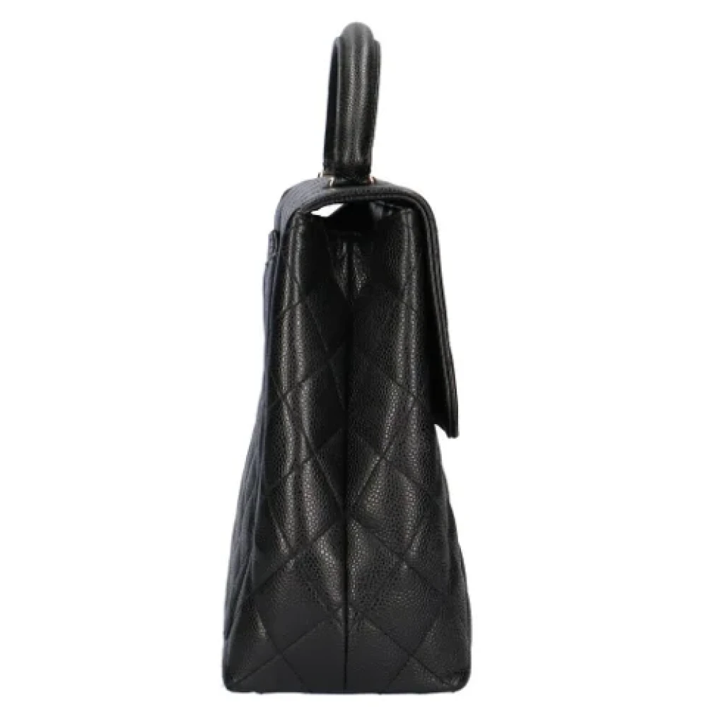 Chanel Vintage Pre-owned Leather handbags Black Dames