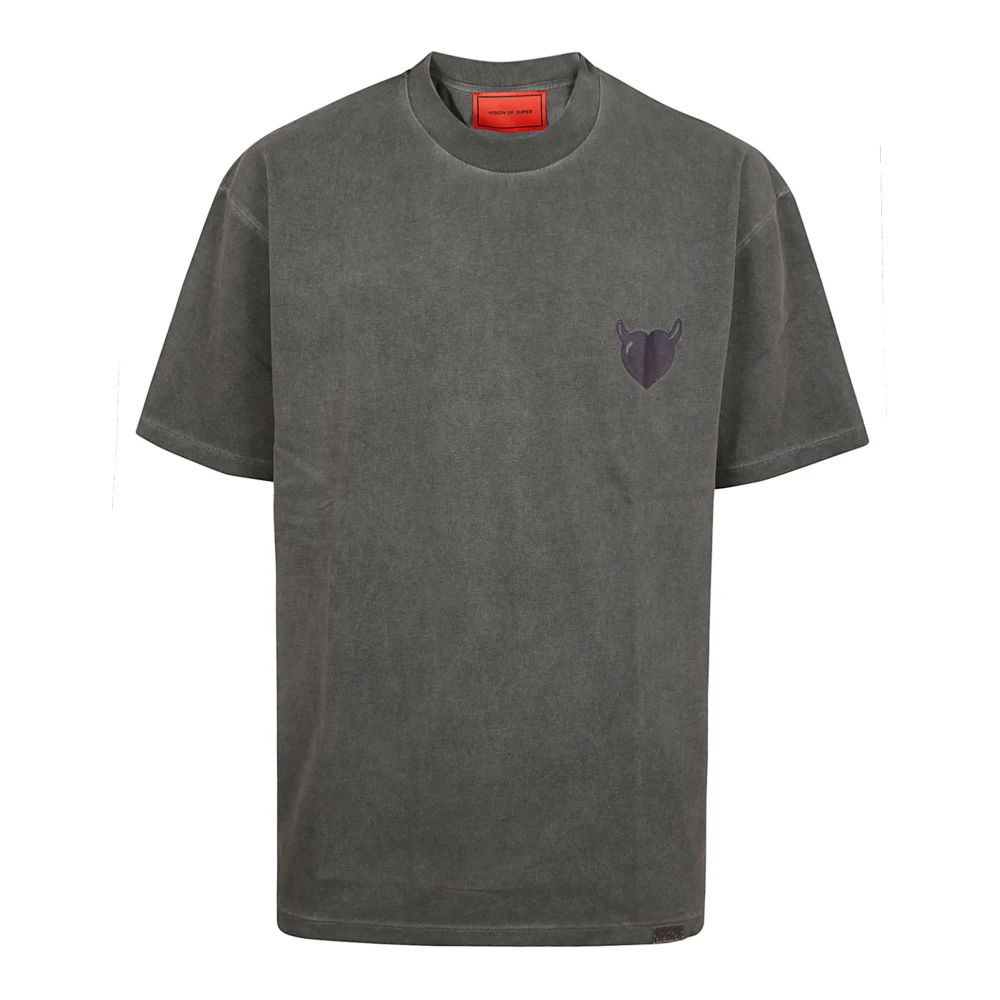 Vision OF Super Stone Wash T-Shirt voor Mannen Gray Heren