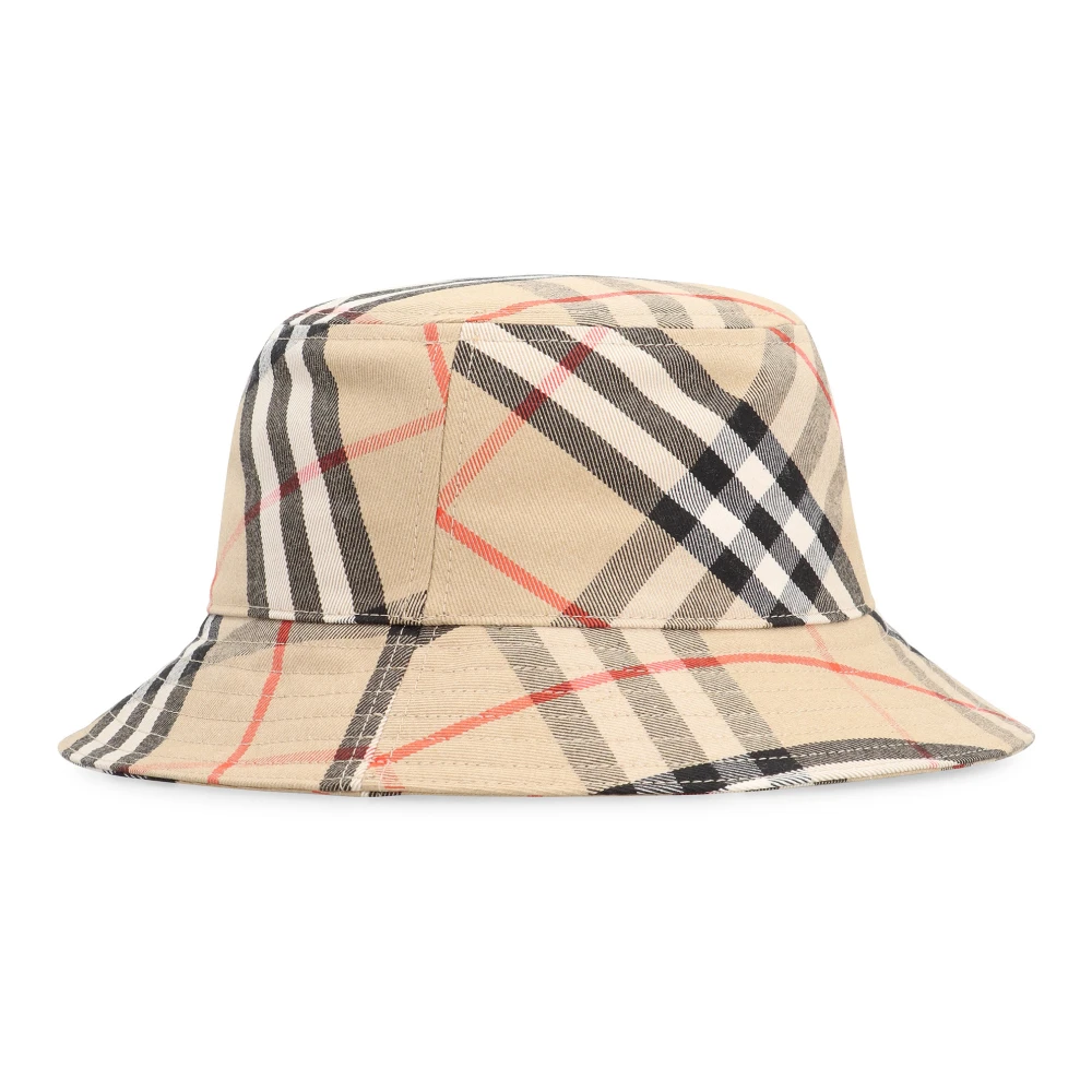 Burberry Stijlvolle Bucket Hat met Motief Beige Dames