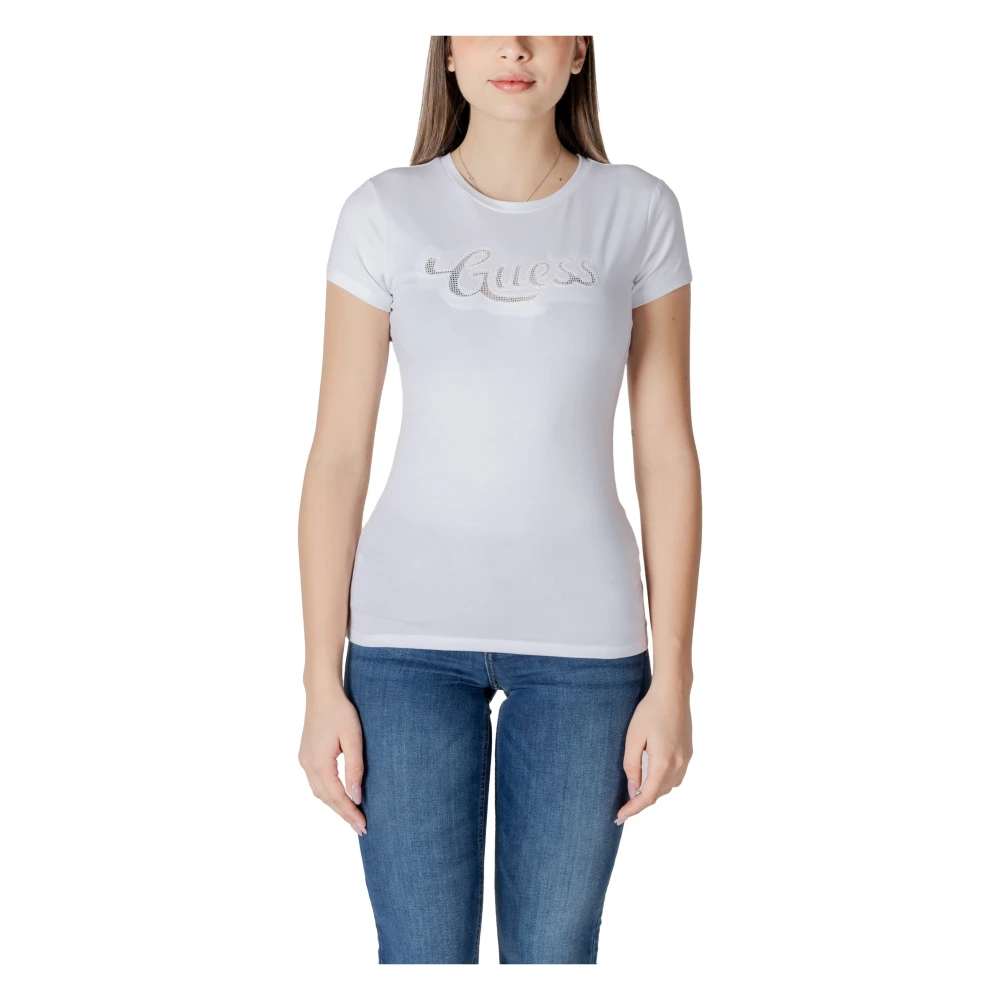 Guess - Tops > T-Shirts - White - Guess - Modalova