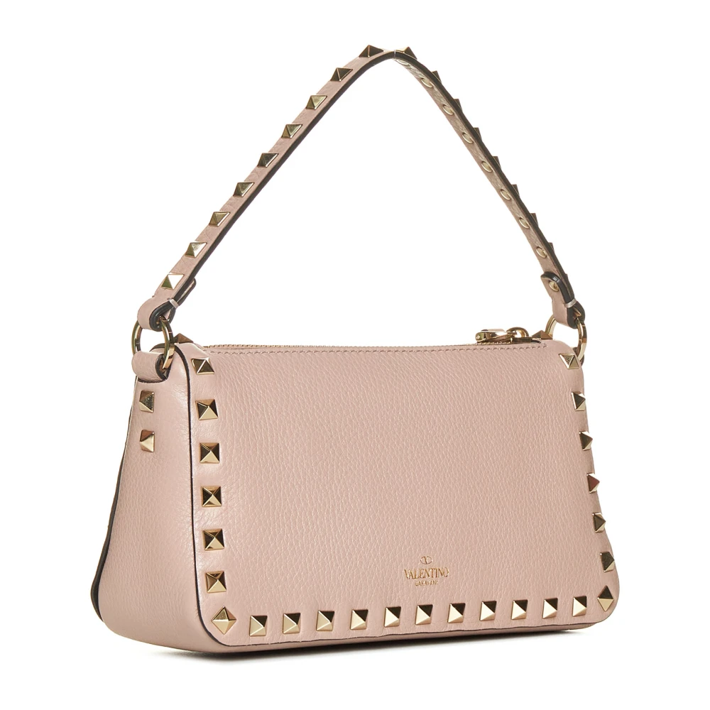 Valentino Garavani Rockstud Kleine Handtas in Blush Pink Brown Dames