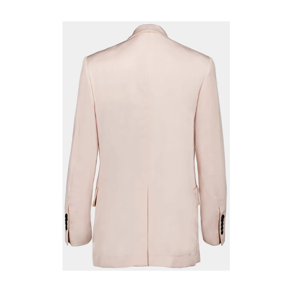 Tom Ford Lichtroze Double-Breasted Blazer Pink Dames