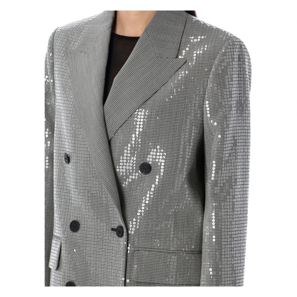 Golden Goose Double-Breasted Boyfriend Jacket Gray Dames
