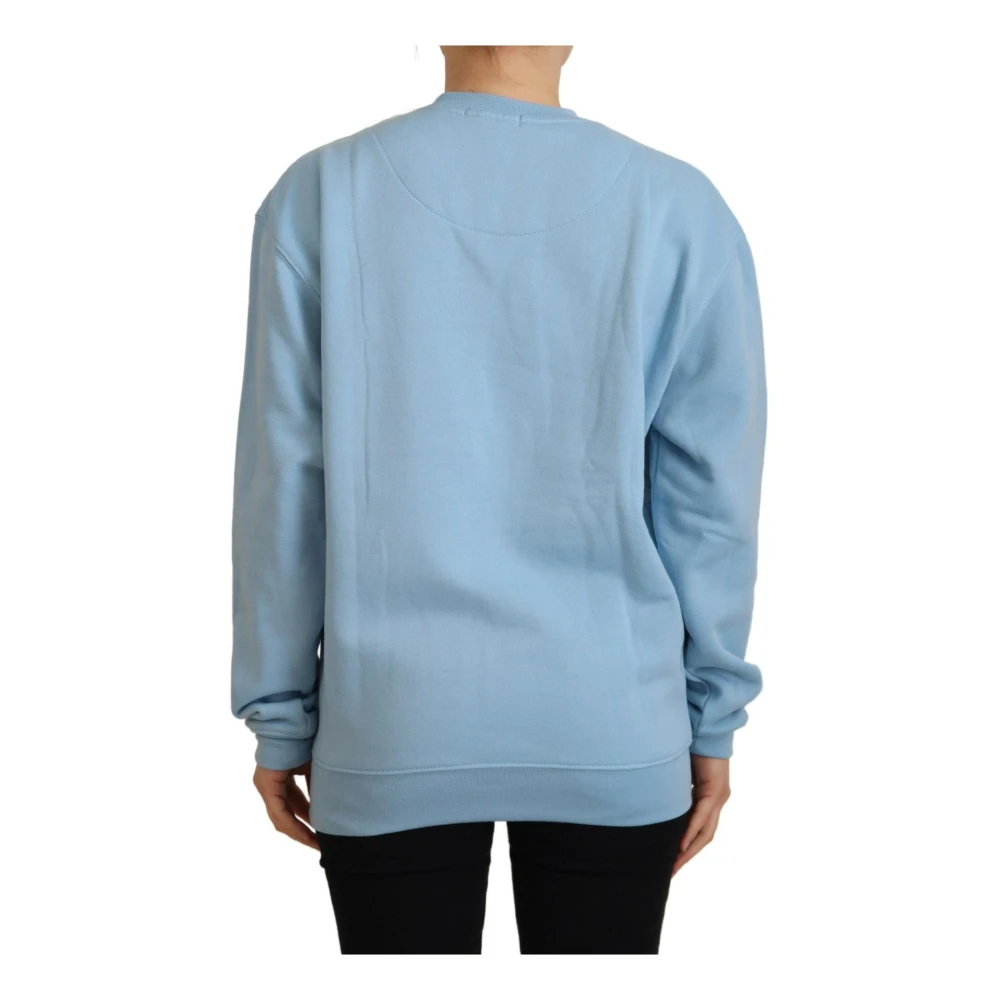 Philippe Model Blauwe Logo Bedrukte Trui met Lange Mouwen Blue Dames