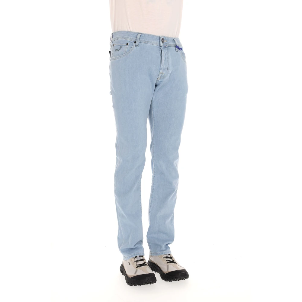 Jacob Cohën Blauwe Suède Nick Jeans Blue Heren