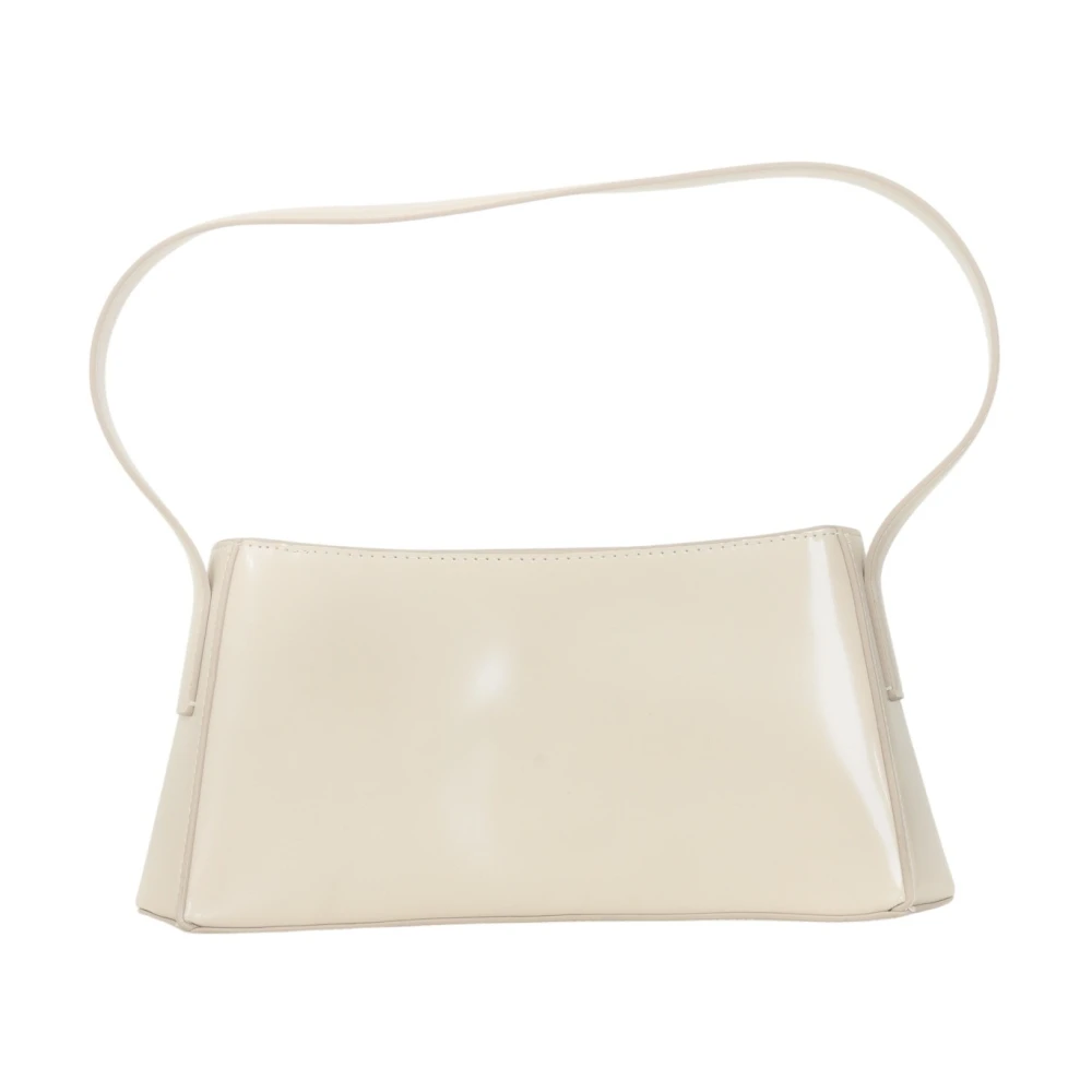 Calvin Klein Beige Schoudertas Eenvoudig en Essentieel Beige Dames