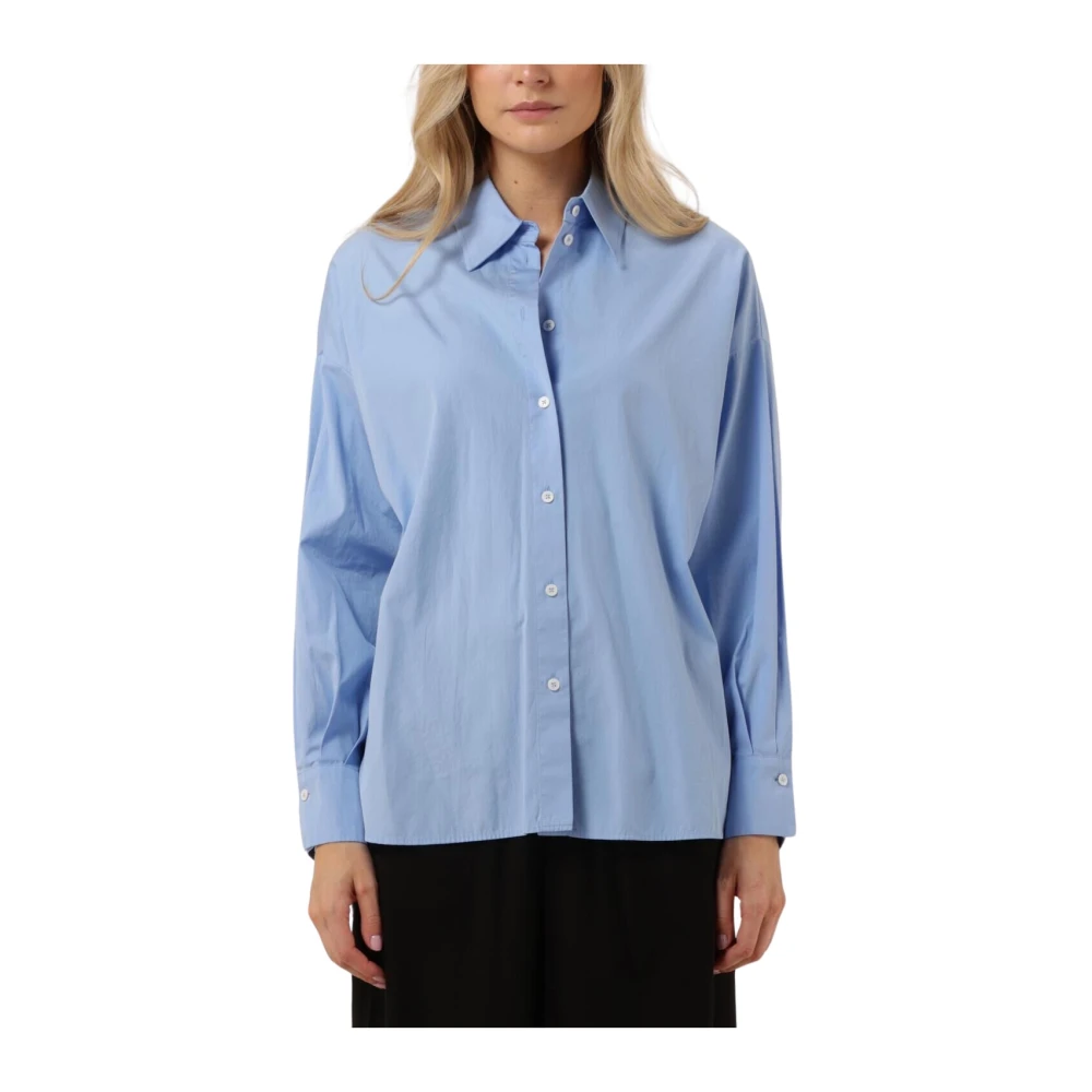 Drykorn Lichtblauwe Stijlvolle Blouse Blue Dames