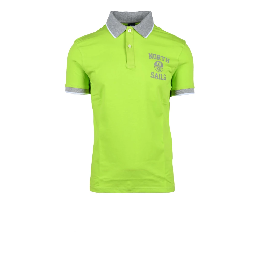North Sails Katoen Elastaan T-shirt Green Heren