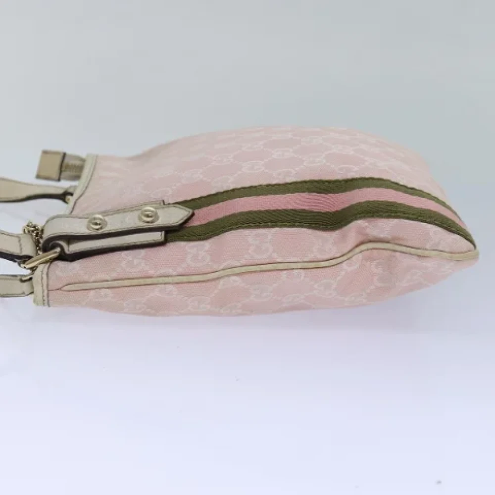 Gucci Vintage Pre-owned Canvas gucci-bags Pink Dames