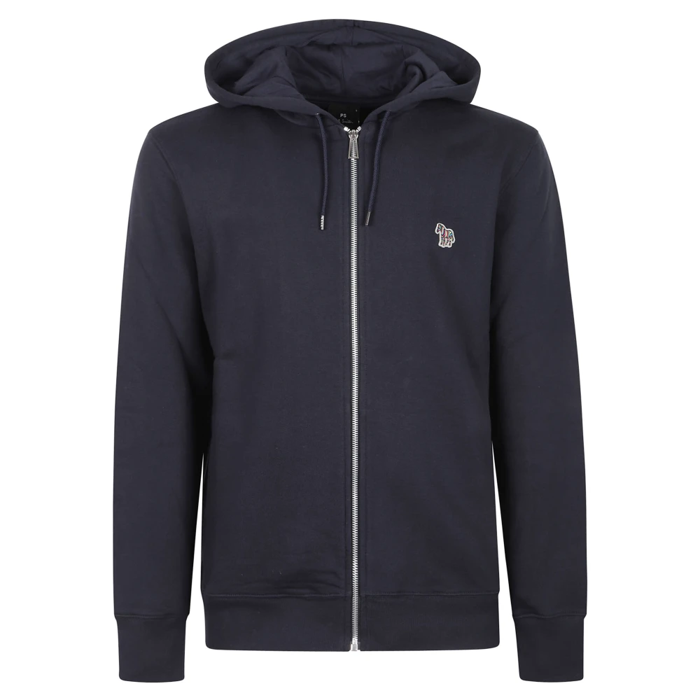 Paul Smith , Zip-Throughs, Male, Blue, L, Zebra Zip Knit