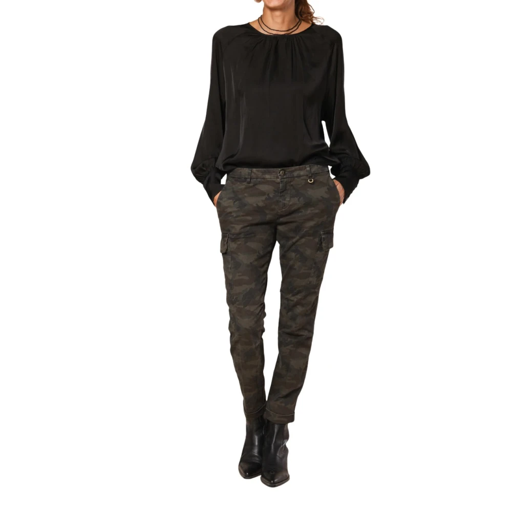 Mason's Cargo broek met camouflage print Multicolor Dames