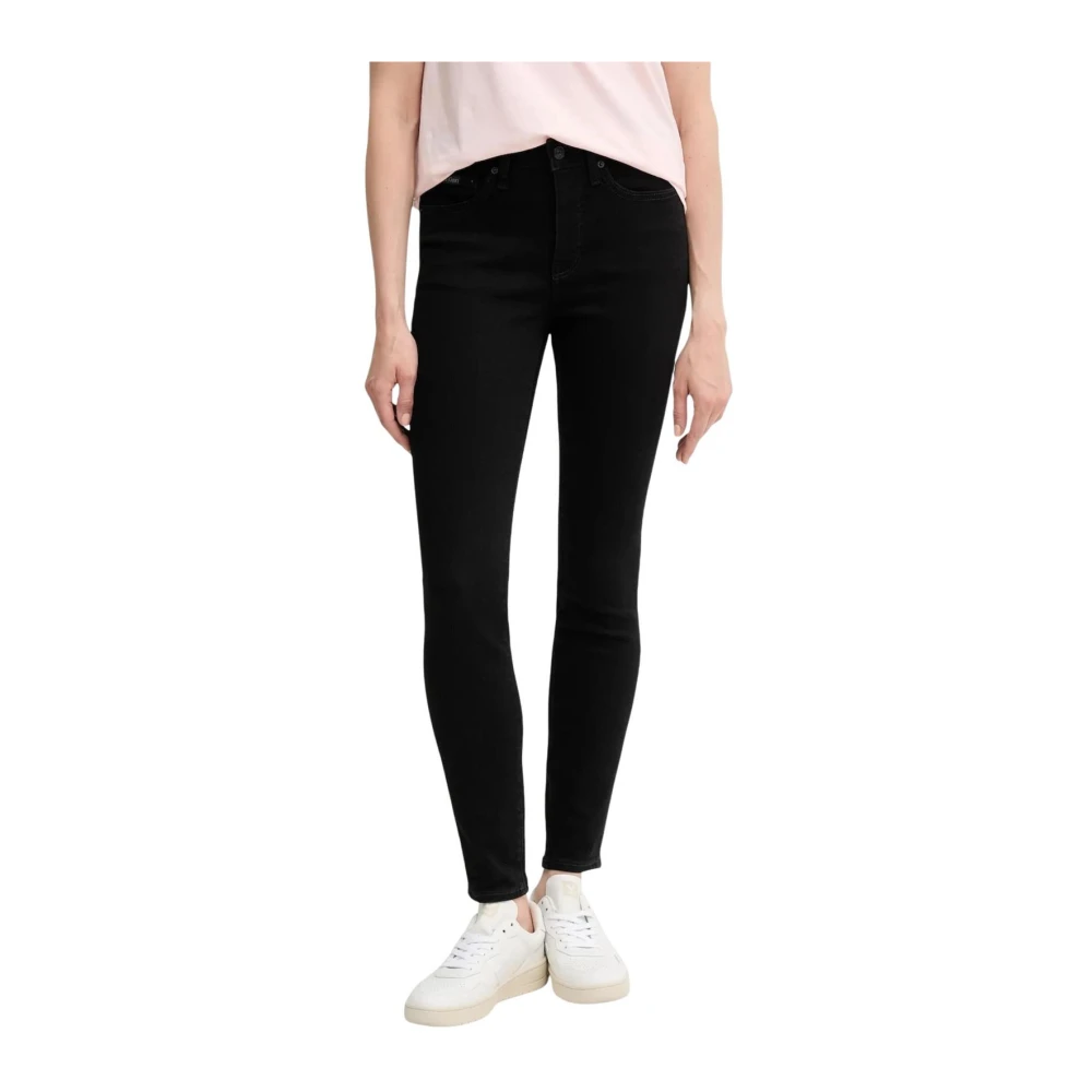 Calvin Klein Jeans Women's Black Skinny Fit Jeans, W28 L32, High-Rise Skinny Fit Jeans With Zip And Button Fastening