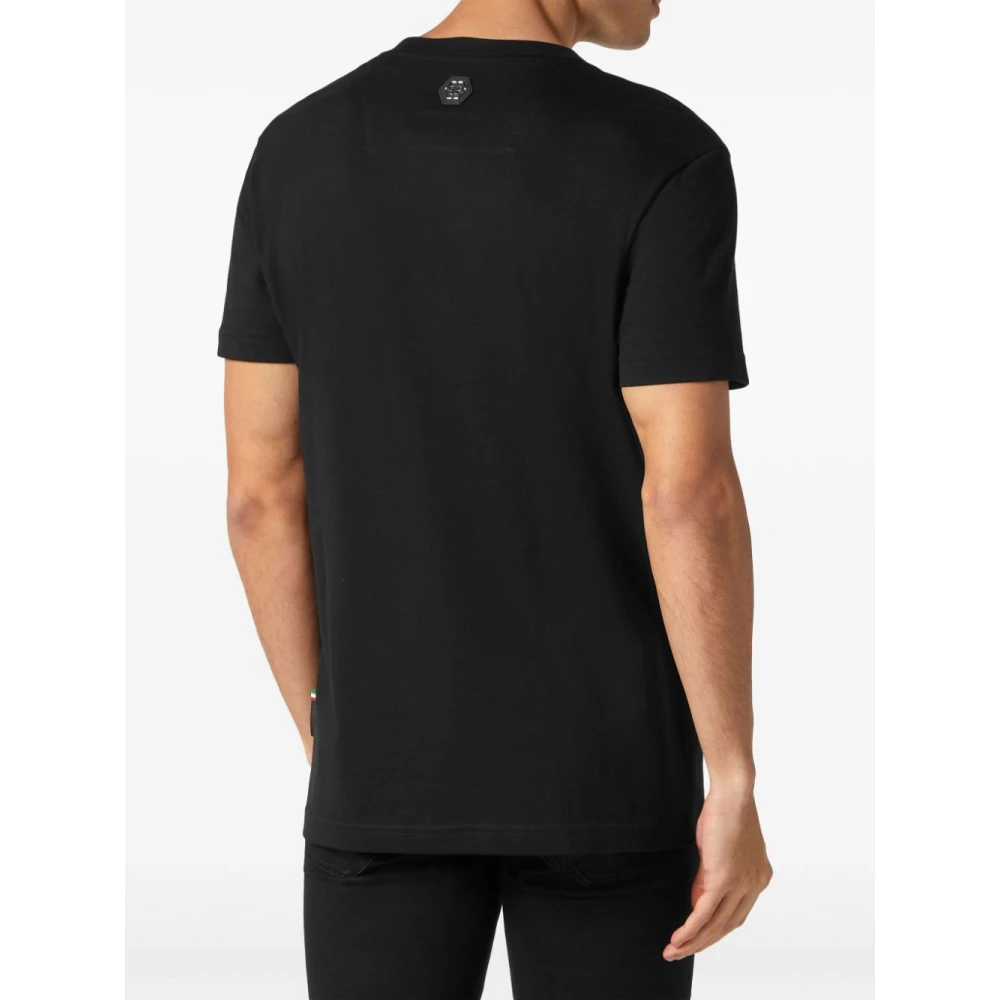 Philipp Plein Zwart Katoenen T-Shirt Black Heren