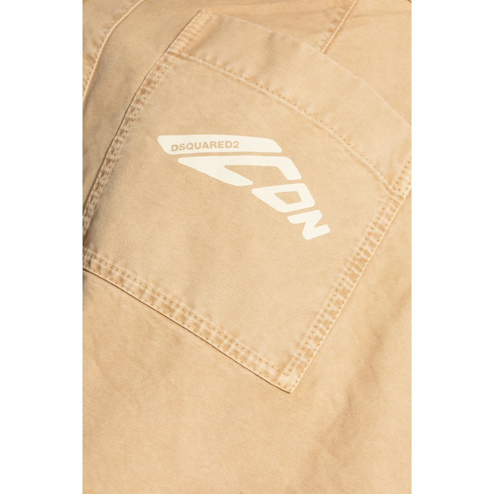 Dsquared2 Logo broek Beige Dames