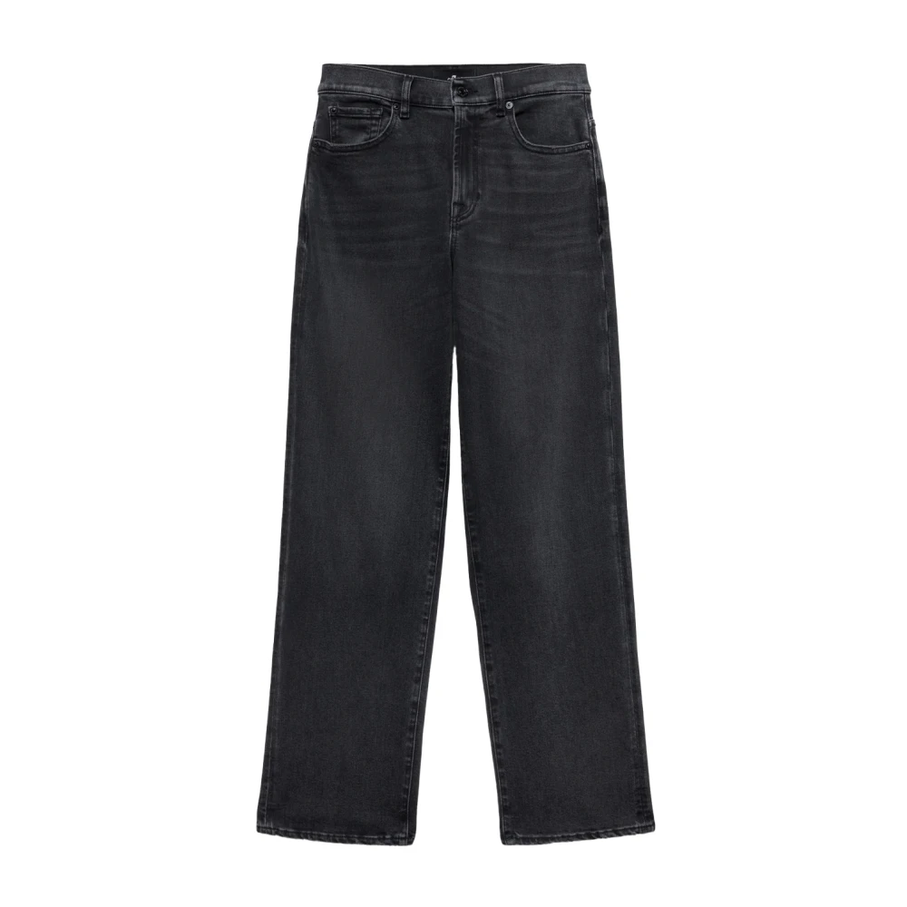 7 For All Mankind Donna Jeans Stovepipe Regular Nero Taglia 28- Mytheresa - Immagine 3